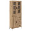 vidaXL K&otilde;rgushein 2 pcs K&auml;sit&ouml;&ouml;puu 69,5 x 34 x 180 cm Tehispuit