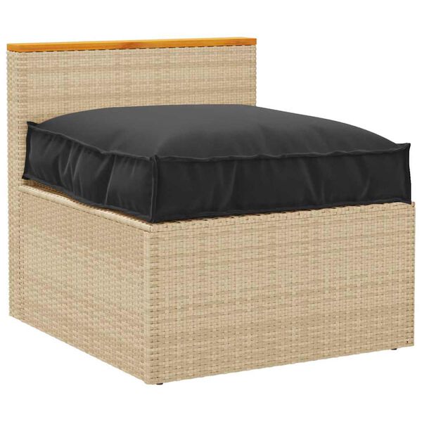 vidaXL Padi Must 70 x 70 x 12 cm Oxfordi kangas