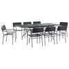 vidaXL Aia s&ouml;&ouml;gilaudade komplekt 9 pcs Antratsiit Teras