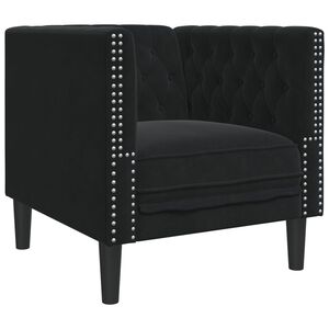 vidaXL Chesterfield tugitool, must, samet