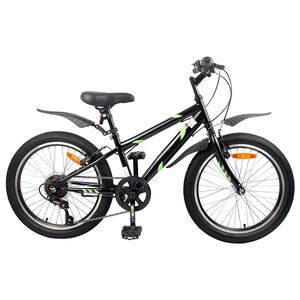 vidaXL Laste Bike 20 Tolli 6-Speed vanuses 6-11 aastat Must