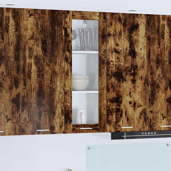 vidaXL Seinakapp uksega Suitsetatud tamm 40 x 31 x 100 cm Tehispuit