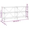 vidaXL konsoollaud, Sonoma tamm, 160 x 30 x 75 cm, tehispuit ja raud