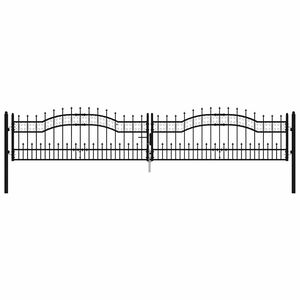 vidaXL aiav&auml;rav KAMPEN odaotsaga, must, 394,5 x 78 cm, teras