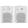 vidaXL seinale kinnitatavad stereokõlarid 2 tk, valge, tuppa/õue 100 W