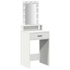vidaXL Riietumislaud peeglituledega Valge 50 x 41 x 140 cm Tehispuit