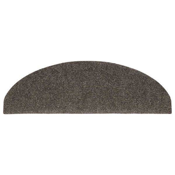 vidaXL trepimatid, isekleepuvad, 30 tk, 65 x 21 x 4 cm, antratsiithall, poolringikujulised, suured