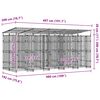 vidaXL koeraaedik katusega, teras, 9,22 m&sup2;