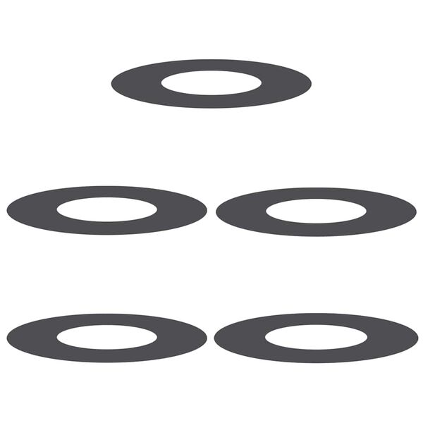 vidaXL sobiv lame puu rõngaste jaoks 5 pcs Must Ø30 / 60 cm Teras