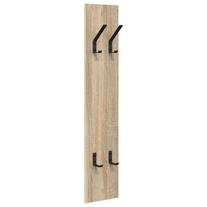vidaXL Seinale kinnitatav riidepuu Sonoma tamm 20 x 1.5 x 100 cm
