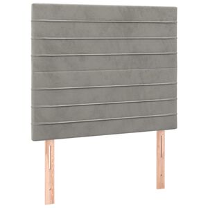 vidaXL peatsiplaat, helehall, 80 x 5 x 118/128 cm, samet