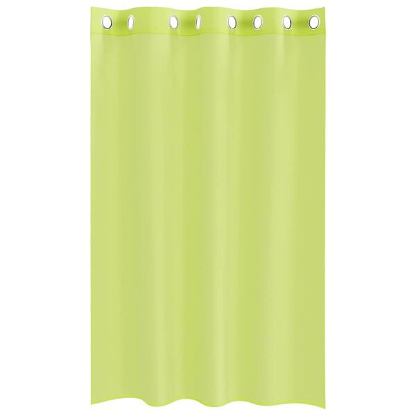 vidaXL Voile kardinad koos r&otilde;ngastega 2 tk Apple Green 140x175 cm