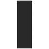 vidaXL k&otilde;rge kapp, must, 45 x 41 x 124 cm, tehispuit