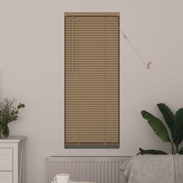 vidaXL Veneetsia rulo Reguleeritav Helepruun mustriga 150 x 60 cm PVC