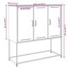 vidaXL kõrge kapp, valge, 100,5x39x107 cm, teras