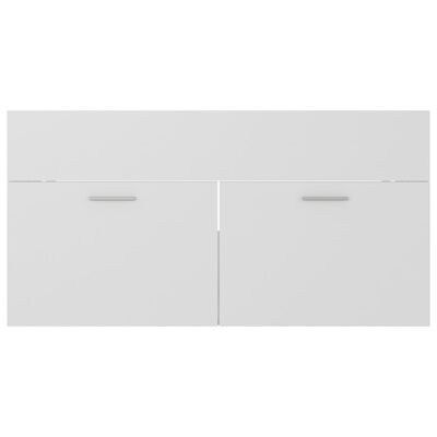 vidaXL valamukapp, valge, 90x38,5x46 cm, puitlaastplaat