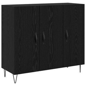 vidaXL K&otilde;ide Must tamm 90 x 32,5 x 80 cm Tehispuit