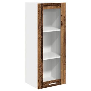 vidaXL Seinakapp ladustamisega Vana puit 40 x 31 x 100 cm Tehispuit