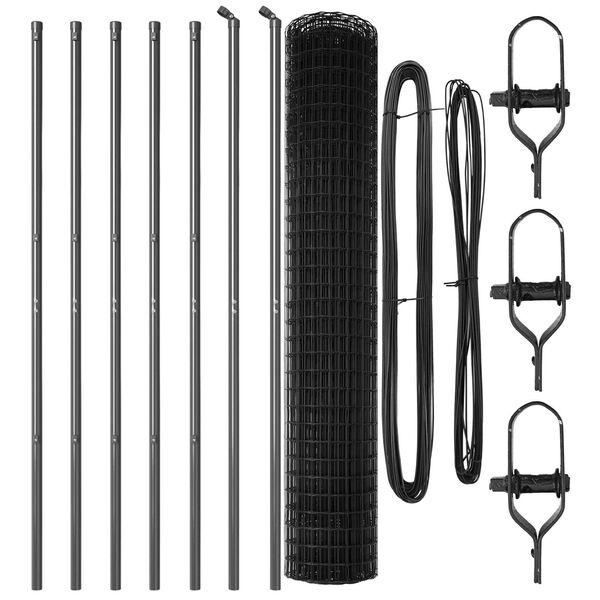 vidaXL Aed koos postiga Hall 1,5 x 10 m Terased ja PVC