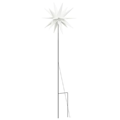 vidaXL LED-jõulutuli maavaiaga, kokkupandav, valge, 57 cm