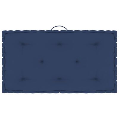 vidaXL euroaluse istumispadjad, 6 tk, hele mereväe sinine, puuvill