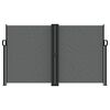 vidaXL lahtitõmmatav külgsein, antratsiithall, 140 x 600 cm
