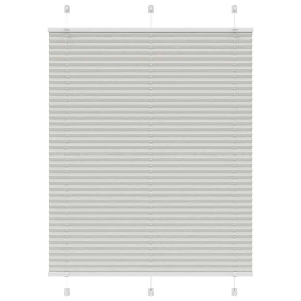 vidaXL plisseeritud ruloo helehall 105x150 cm kanga laius 104,4 cm