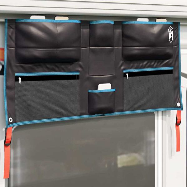 vidaXL Säilituskott ladustamisega Must ja Sinine 98 x 47 cm Oxford