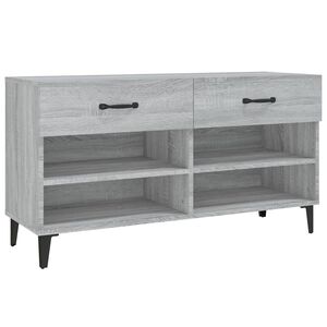 vidaXL kingakapp, hall Sonoma tamm, 102 x 35 x 55 cm, tehispuit