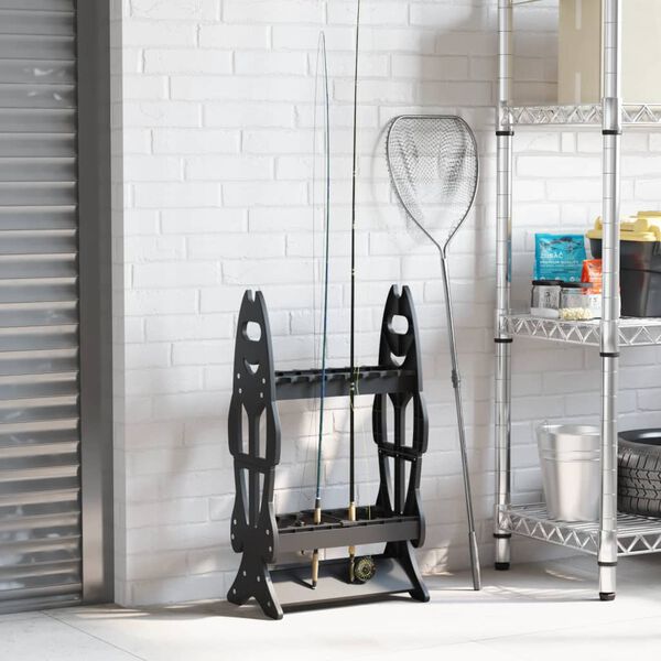 vidaXL &otilde;ngehoidja 16 ridva jaoks, must