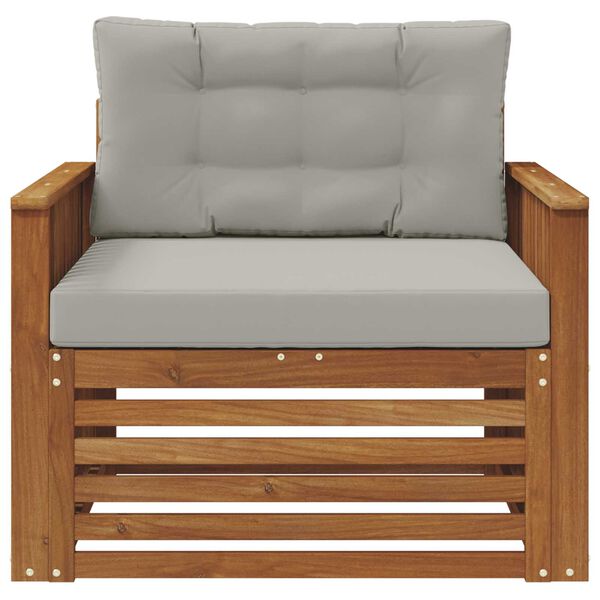 vidaXL V&auml;li diivanikomplekt Tugev akaatsiapuit ja pol&uuml;ester Neutraalne