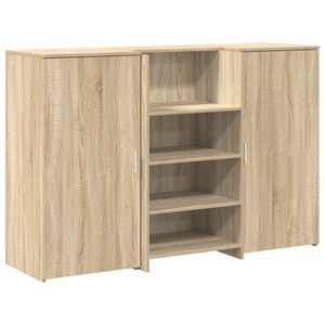 vidaXL vastuv&otilde;tulaud, sonoma tamm, 155x50x103,5 cm, tehispuit
