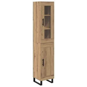 vidaXL K&otilde;rgushein K&auml;sit&ouml;&ouml;puu 34,5 x 34 x 180 cm Tehispuit