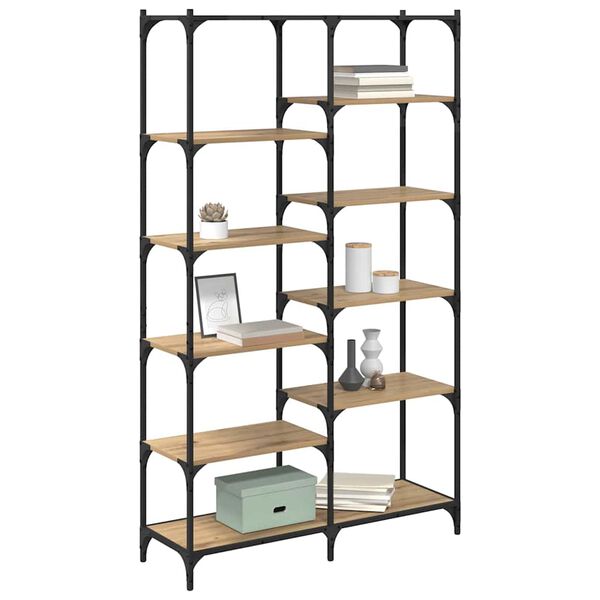 vidaXL Raamatukapp k&auml;sit&ouml;&ouml;tamm 100 x 32 x 170 cm Tehispuit