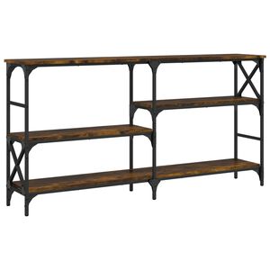 vidaXL konsoollaud, suitsutatud tamm, 150 x 29 x 76,5 cm, tehispuit