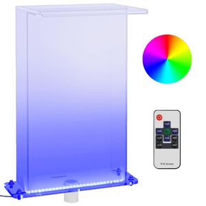 vidaXL basseini purskkaev RGB LED-idega, akr&uuml;&uuml;l, 51 cm