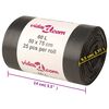 vidaXL prügikotid, 250 tk, must, 60 l