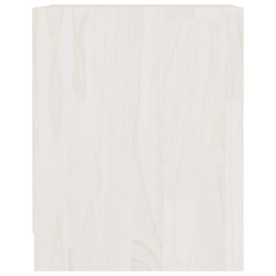 vidaXL öökapp, valge, 35,5x33,5x41,5 cm, männipuit