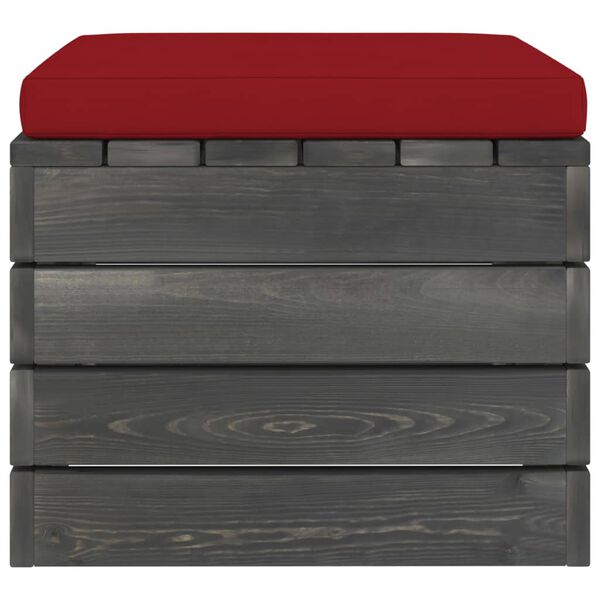 vidaXL kaubaalustest aiatumba padjaga, m&auml;nnipuit