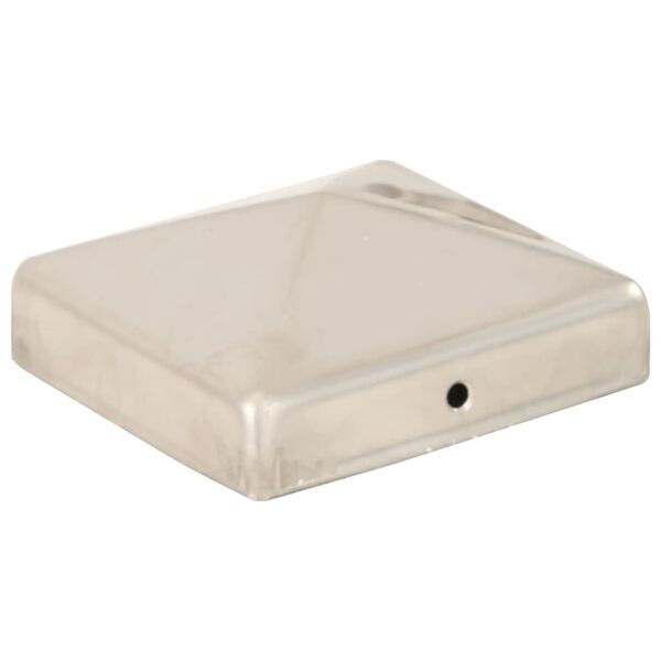 vidaXL p&uuml;ramiidikujuline aiapostiots, 6 tk, roostevaba teras, 81x81 mm