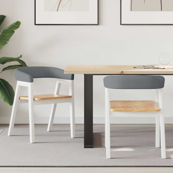 vidaXL S&ouml;&ouml;gitoa Toolid 2 pcs Valge 54 x 57 x 73 cm Paks Kautsukipuit