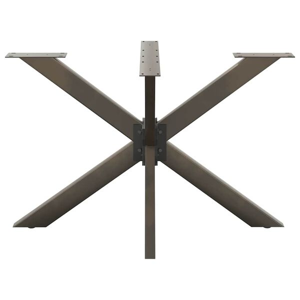 vidaXL s&ouml;&ouml;gilaua jalg, &auml;mblikukujuline, must, 120 x 68 x (72&ndash;73) cm, teras