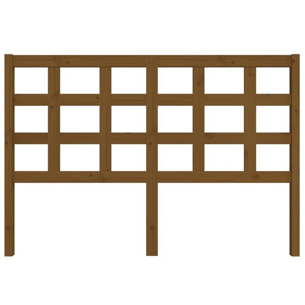 vidaXL voodipeats, meepruun, 145,5 x 4 x 100 cm, m&auml;nnipuit