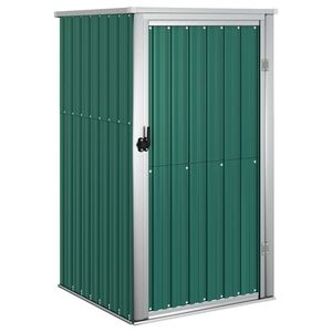 vidaXL aiakuur, roheline, 88x89x161 cm, tsingitud teras