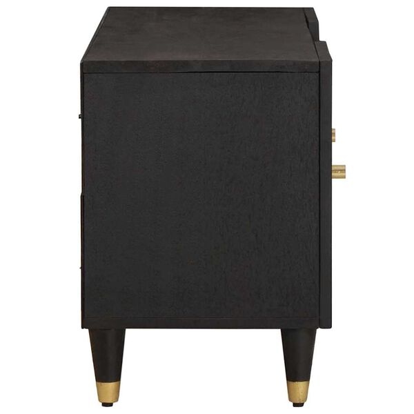 vidaXL Telerikapp riiuliga Must 105 x 33 x 46 cm Tugev mango puu