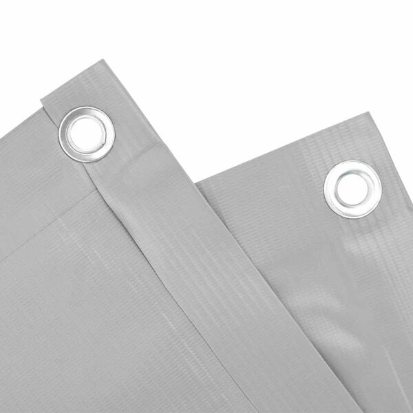 vidaXL r&otilde;du privaatsuskate, hall, 400x75 cm, PVC