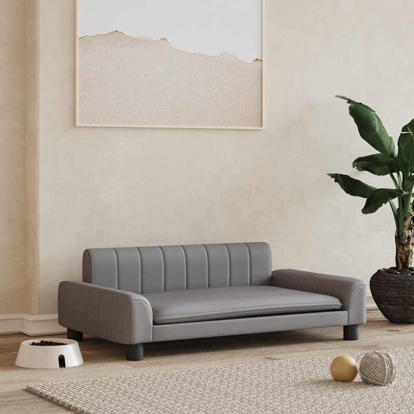 vidaXL koeradiivan, hall , 90 x 53 x 30 cm, kunstnahk