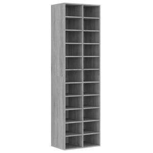 vidaXL raamatukapp, hall Sonoma tamm, 54 x 34 x 183 cm, tehispuit