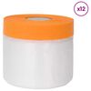 vidaXL Tolmuplaat kleeplindiga 12 pcs L&auml;bipaistev 55 x 3300 cm HDPE