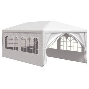 vidaXL peotelk 3 x 6 m, valge